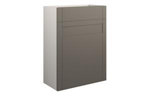 Abbi 600mm Standard WC Unit - Matt Stone (Grey Cab)